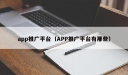 app推广平台（APP推广平台有那些）