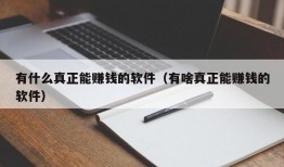 有什么真正能赚钱的软件（有啥真正能赚钱的软件）