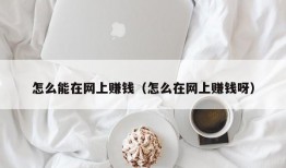 怎么能在网上赚钱（怎么在网上赚钱呀）