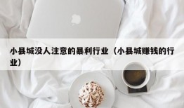 小县城没人注意的暴利行业（小县城赚钱的行业）