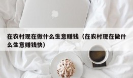 在农村现在做什么生意赚钱（在农村现在做什么生意赚钱快）