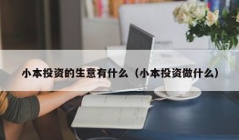 小本投资的生意有什么（小本投资做什么）