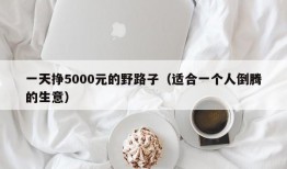 一天挣5000元的野路子（适合一个人倒腾的生意）